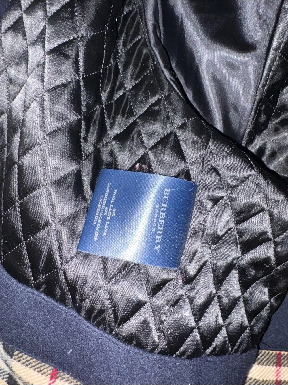 Burberry wool Jacket Coat XL in Navy